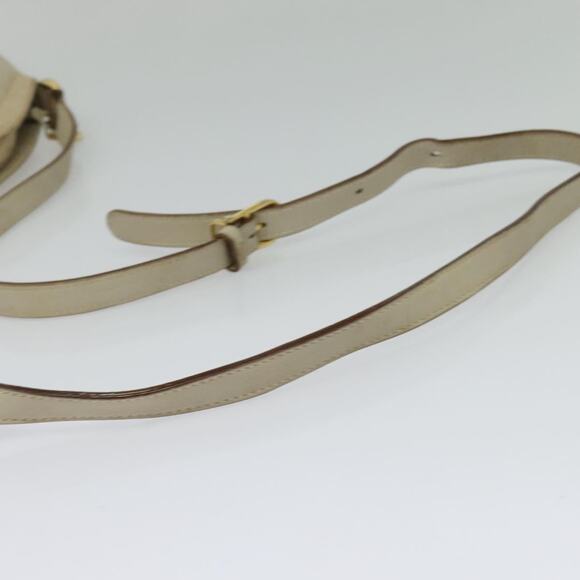 CELINE Shoulder Bag Leather Gold Beige - Picture 7 of 13